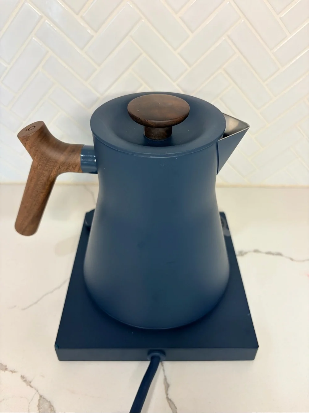 Fellow Corvo EKG Pro Electric Kettle Temp Control Blue Coffee Tea Essential